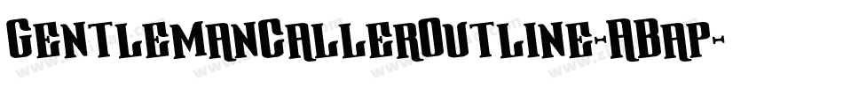 GentlemanCallerOutline-ABap字体转换
