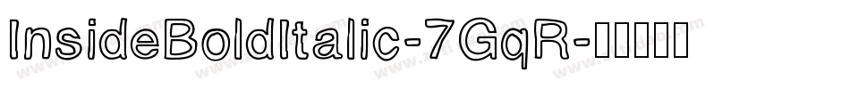 InsideBoldItalic-7GqR字体转换