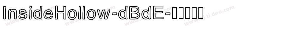InsideHollow-dBdE字体转换