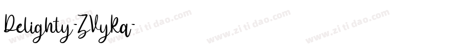 Delighty-ZVyKq字体转换