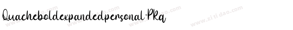 Quacheboldexpandedpersonal-PKqYx字体转换