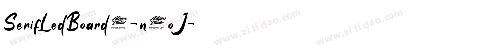 SerifLedBoard7-n1oJ字体转换