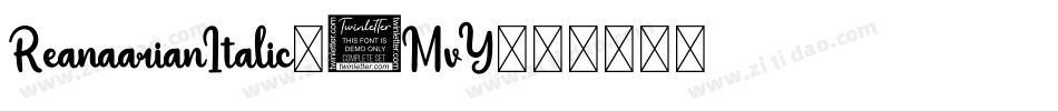 ReanaarianItalic-6MvY字体转换