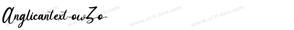 Anglicantext-owZo字体转换
