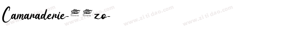 Camaraderie-05zo字体转换
