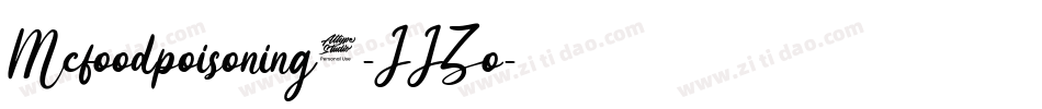 Mcfoodpoisoning5-JJZo字体转换