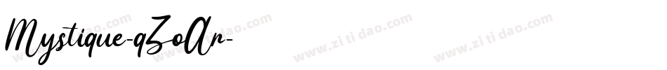 Mystique-qZoAr字体转换