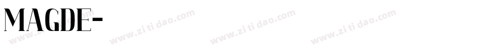 MAGDE字体转换