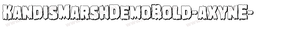 KandisMarshDemoBold-axynE字体转换