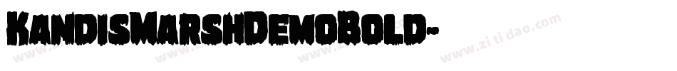 KandisMarshDemoBold字体转换