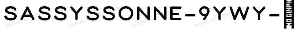 SassysSonne-9Ywy字体转换