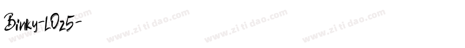 Binky-LOz5字体转换