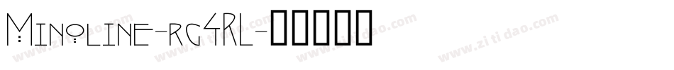 Minoline-rg4RL字体转换