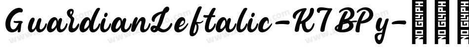GuardianLeftalic-K7BPy字体转换
