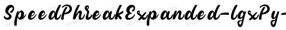 SpeedPhreakExpanded-lgxPy字体转换 SpeedPhreakExpanded-lgxPy字体转换