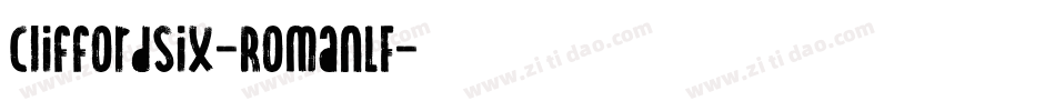 CliffordSix-RomanLF字体转换