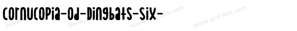 Cornucopia-od-Dingbats-Six字体转换