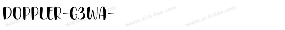 Doppler-G3WA字体转换