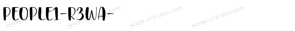 People1-r3WA字体转换