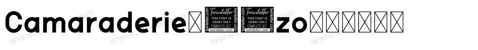 Camaraderie-05zo字体转换