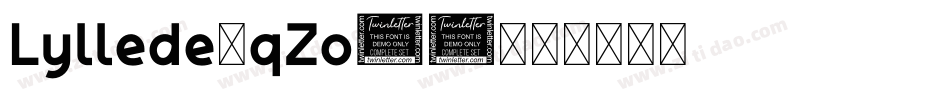 Lyllede-qZo05字体转换