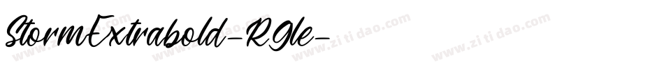 StormExtrabold-R9le字体转换
