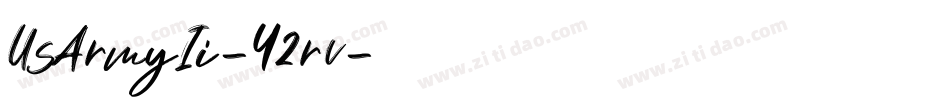 UsArmyIi-Y2rv字体转换
