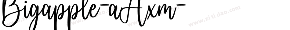 Bigapple-aAxm字体转换
