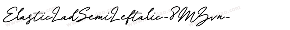 ElasticLadSemiLeftalic-8MZvn字体转换
