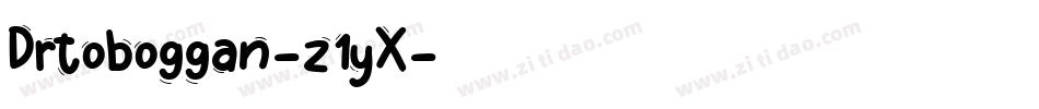 Drtoboggan-z1yX字体转换