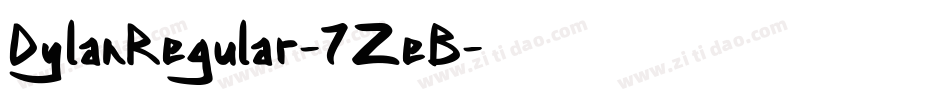 DylanRegular-7ZeB字体转换