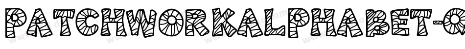 Patchworkalphabet-qoVV字体转换