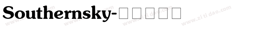 Southernsky字体转换
