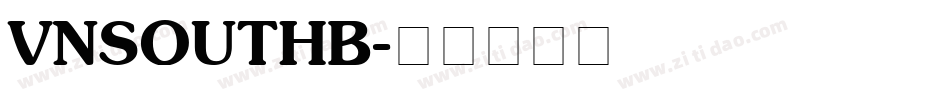 VNSOUTHB字体转换