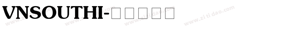 VNSOUTHI字体转换