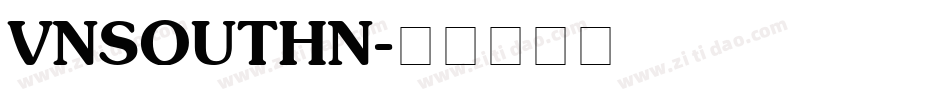VNSOUTHN字体转换