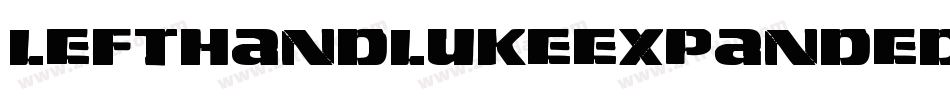 LeftHandLukeExpandedItalic-LM2g字体转换