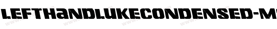 LeftHandLukeCondensed-m9gx字体转换