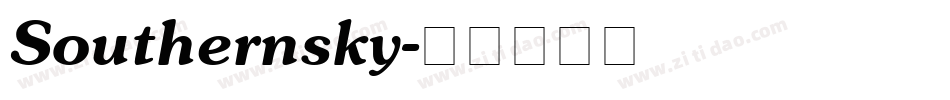 Southernsky字体转换