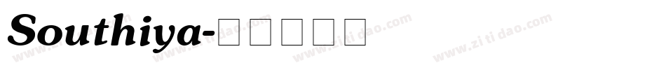 Southiya字体转换