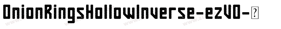 OnionRingsHollowInverse-ezVO字体转换