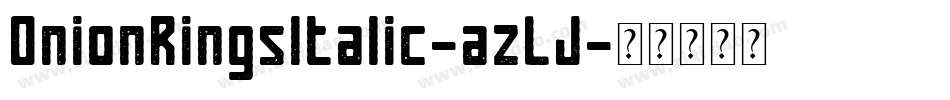OnionRingsItalic-azLJ字体转换