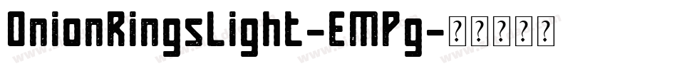 OnionRingsLight-EMPg字体转换