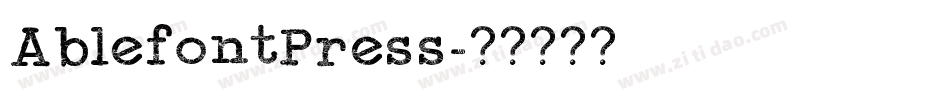 AblefontPress字体转换