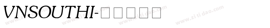 VNSOUTHI字体转换