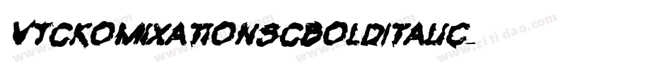 VTCKomixationSCBoldItalic字体转换