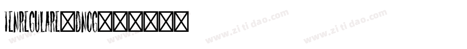 TenRegularE-dnOg字体转换