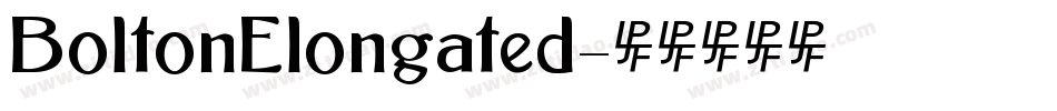 BoltonElongated字体转换