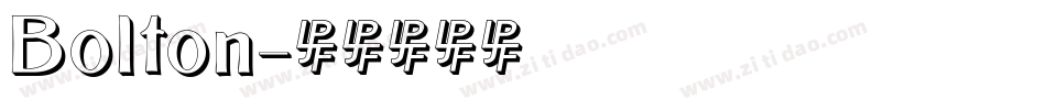 Bolton字体转换