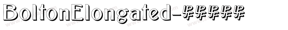 BoltonElongated字体转换